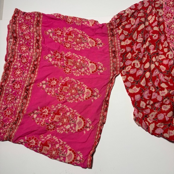 Spell & The Gypsy Delirium Floral Maxi Kimono in Red Coral - Picture 13 of 13